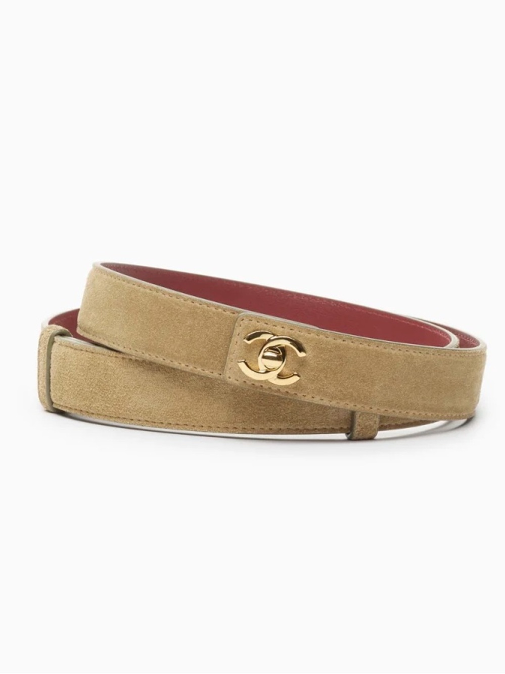 NWT Chanel Fall Winter 2026 Pre-Collection Suede Calfskin & Metal Belt